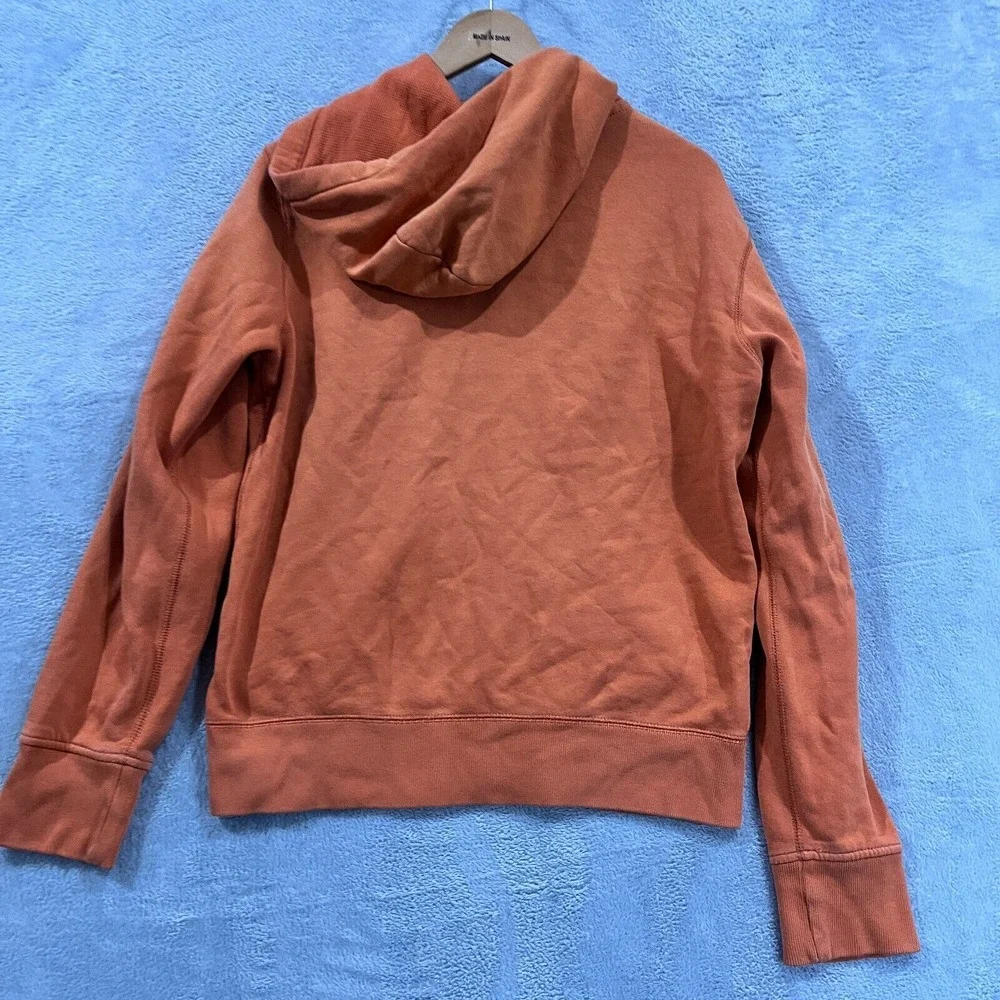 Vtg Polo Ralph Lauren Hoodie Mens‎ M Orange Jacket Full Zip Fleece  Y2K